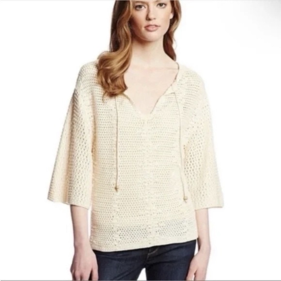 Lucky Brand Crochet Sweater Small - Picture 3 of 6